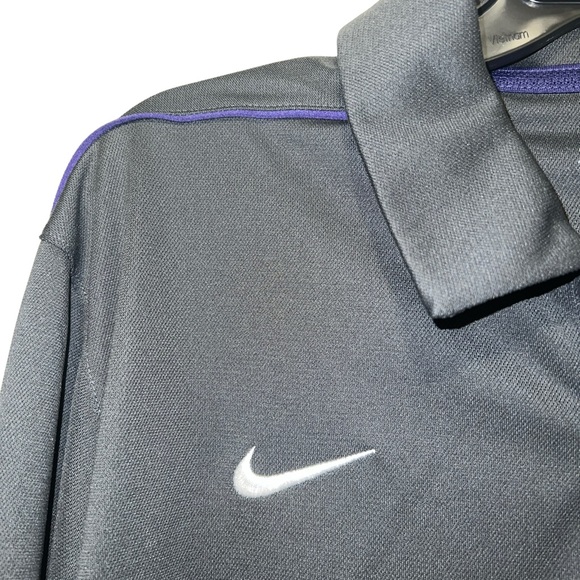 Nike Dri-Fit TCU Long Sleeve On-Field Athletic Grey Polo Men’s Size Large - Picture 5 of 5